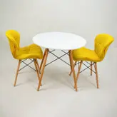 چهارپایه هیدیکا مبلمان مدل لارا پایه ایفلی روکش پارچه