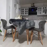 چهارپایه هیدیکا مبلمان مدل لارا پایه ایفلی روکش پارچه