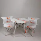 چهارپایه هیدیکا مبلمان مدل لارا پایه ایفلی روکش پارچه