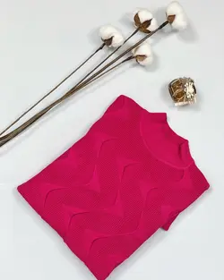 بافت یقه اسکی لورنزا سرخابی