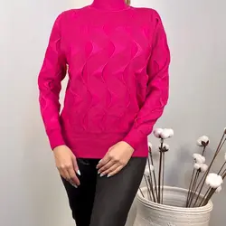 بافت یقه اسکی لورنزا سرخابی