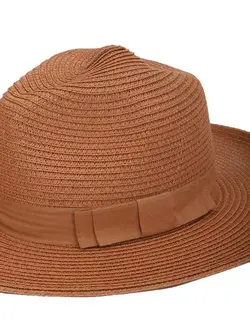 کلاه قهوه ای رنگ حصیری فوراور