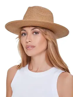 کلاه قهوه ای رنگ حصیری فوراور