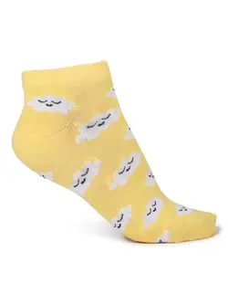 جوراب زرد رنگ طرحدار فوراور