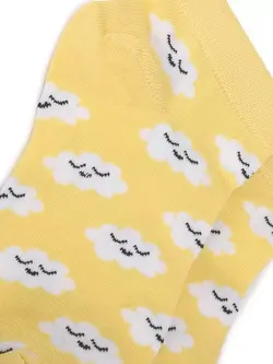 جوراب زرد رنگ طرحدار فوراور