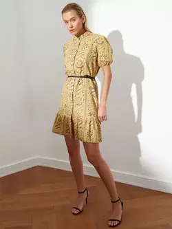 لباس مجلسی زرد رنگ ترندیول