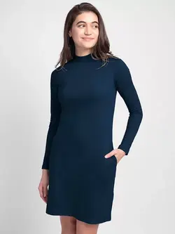 لباس مجلسی سورمه ای رنگ بیواکوف