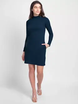 لباس مجلسی سورمه ای رنگ بیواکوف