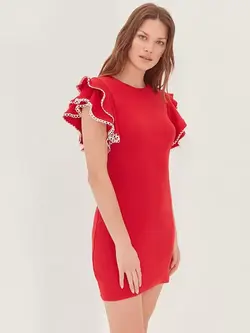 لباس مجلسی قرمز رنگ ترندیول