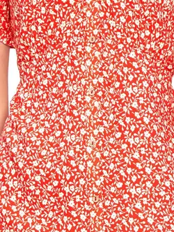 لباس مجلسی قرمز رنگ طرحدار اِی اِن دی