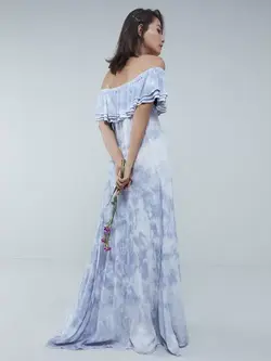 پیراهن آبی رنگ نئون