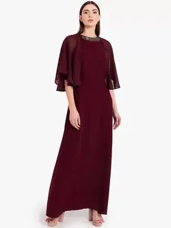 پیراهن شرابی رنگ کازو