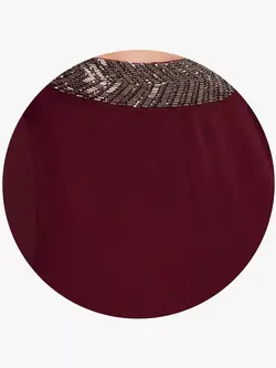 پیراهن شرابی رنگ کازو