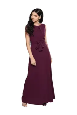 پیراهن شرابی رنگ هارپا