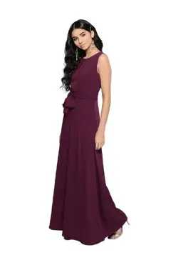 پیراهن شرابی رنگ هارپا