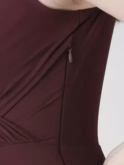 پیراهن مجلسی شرابی رنگ توئنتی