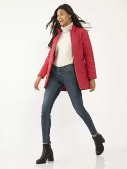 کاپشن قرمز رنگ زینک لندن