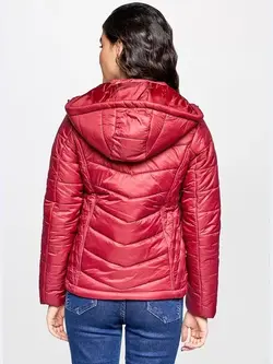 کاپشن عنابی رنگ ای ان دی