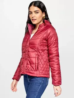 کاپشن عنابی رنگ ای ان دی