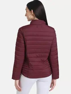 کاپشن شرابی رنگ کازو