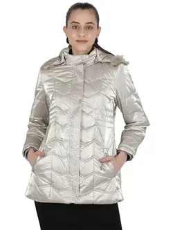 کاپشن نقره ای رنگ مونت کارلو