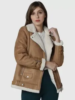 ژاکت قهوه ای رنگ ورومودا