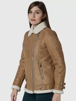 ژاکت قهوه ای رنگ ورومودا