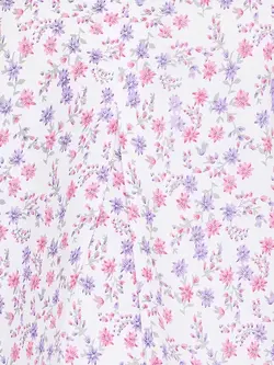 بلوز شلوارک گل دار سفید رنگ کلویا