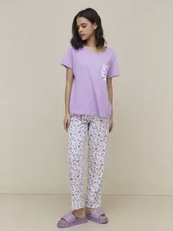 بلوز شلوار یاسی رنگ واندرلاو