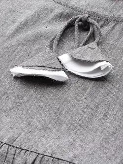 بلوز شلوار خاکستری رنگ کوتین فاب