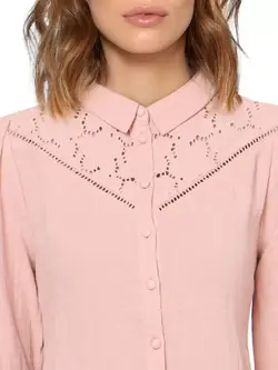 بلوز صورتی رنگ آستین بلند اُنلی