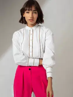 بلوز سفید رنگ توئنتی درس