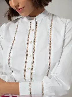 بلوز سفید رنگ توئنتی درس