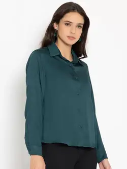 بلوز سبز رنگ شای