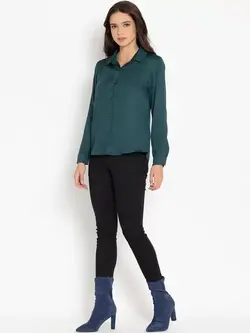 بلوز سبز رنگ شای