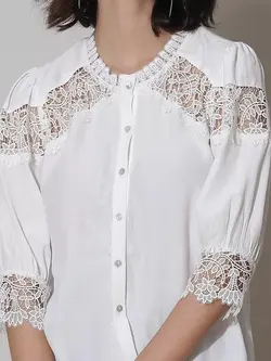 بلوز سفید رنگ کومار