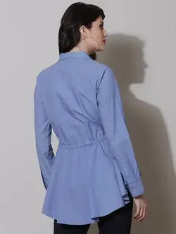 بلوز آبی رنگ کومار