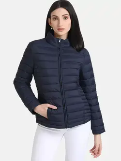 کاپشن رنگ آبی تیره کازو