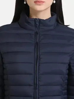 کاپشن رنگ آبی تیره کازو