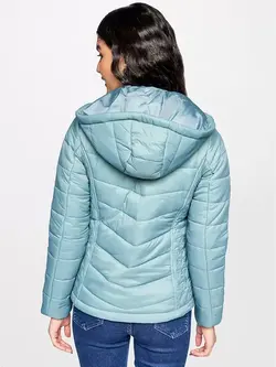 کاپشن آبی رنگ ای ان دی