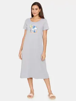 لباس راحتی خاکستری رنگ زیوام