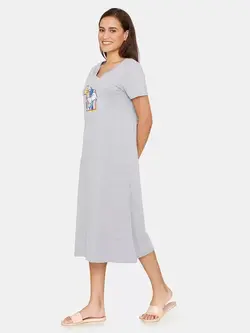 لباس راحتی خاکستری رنگ زیوام