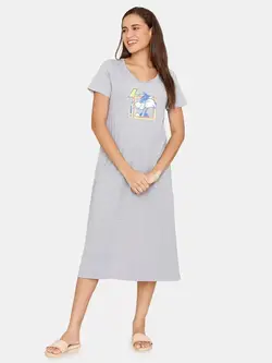 لباس راحتی خاکستری رنگ زیوام