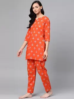 بلوز شلوار نارنجی رنگ آناب هیوتی