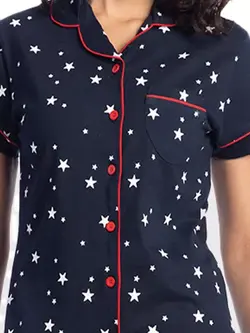 بلوز شلوار سورمه ای رنگ نایت فلایت