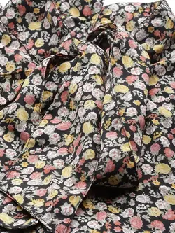 بلوز مشکی رنگ گلدار مِلون