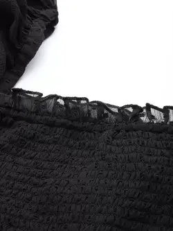 بلوز مشکی رنگ طرح تور مِلون