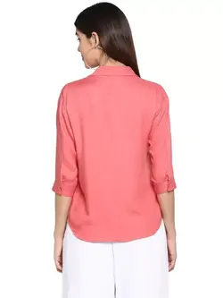 بلوز صورتی رنگ مودبای رد