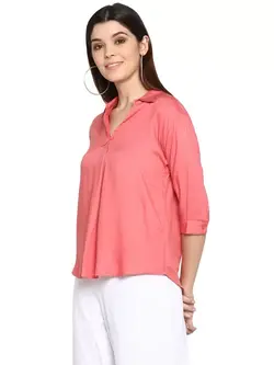 بلوز صورتی رنگ مودبای رد