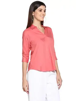 بلوز صورتی رنگ مودبای رد